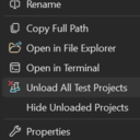 UnloadTestProjects